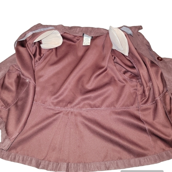 Southern lady size 14 skirt set. Purple velvet button up jacket and skirt - Picture 7 of 13